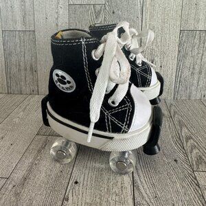 Build A Bear BABW Black Converse Canvas Hi-top Sneakers & Roller skates